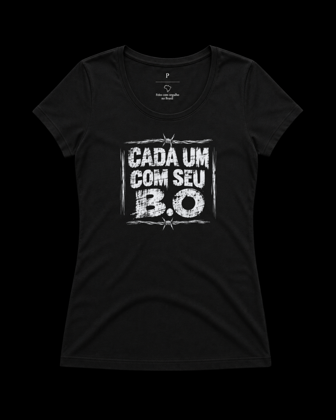 Baby look Cada um com seu B.O
