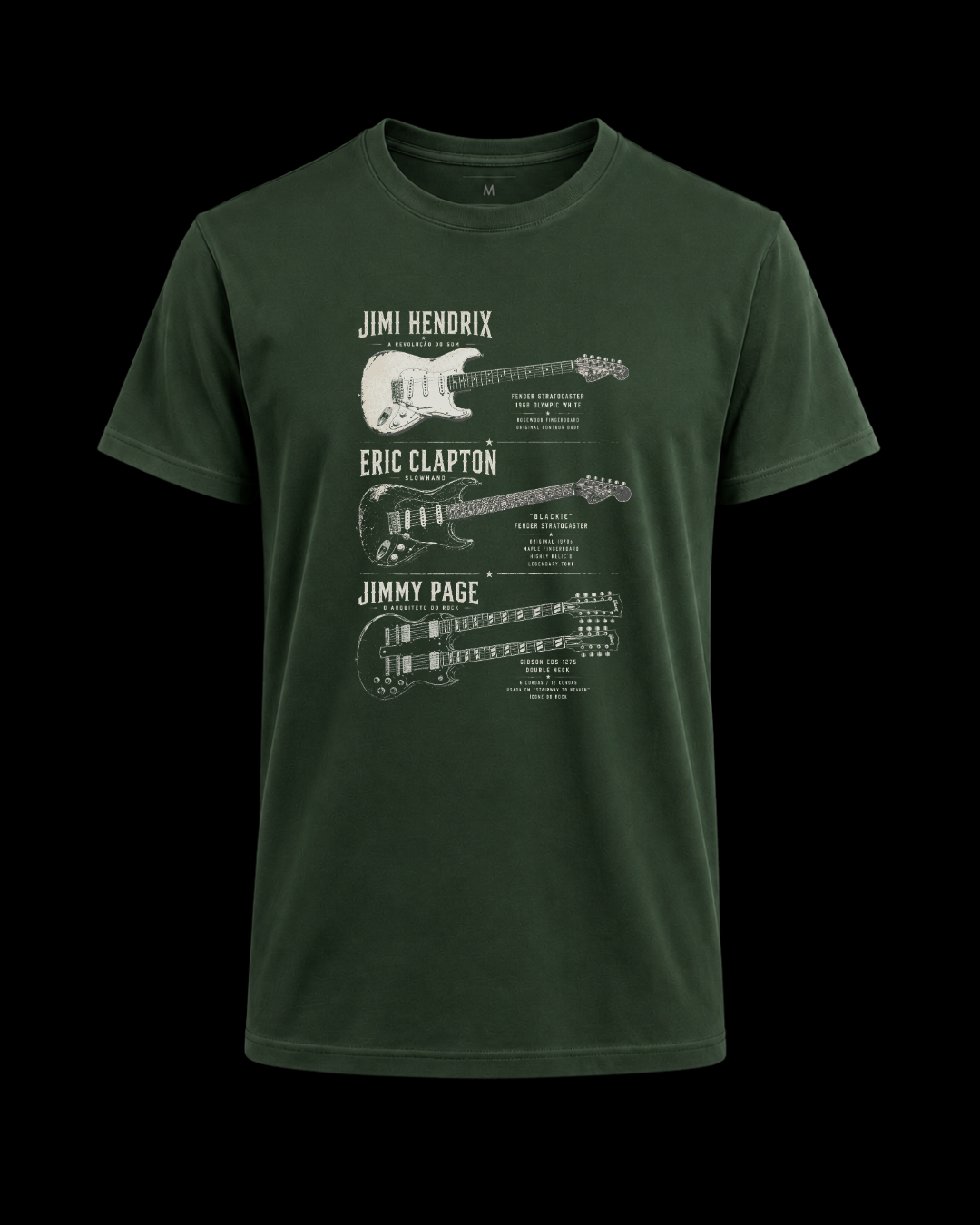 Camiseta legends of guitar
