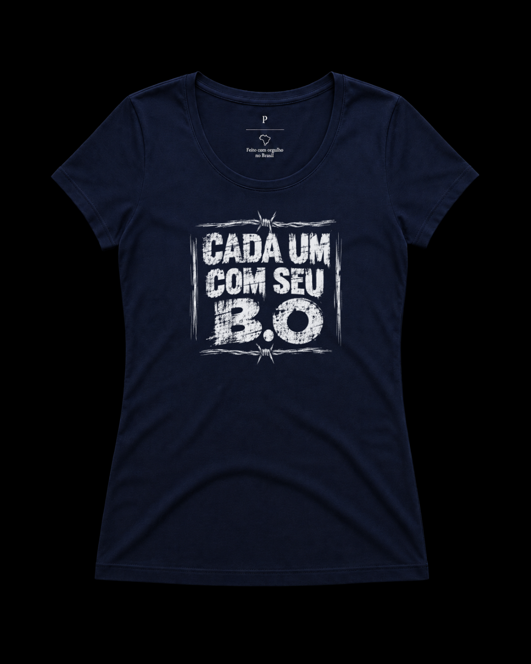 Baby look Cada um com seu B.O