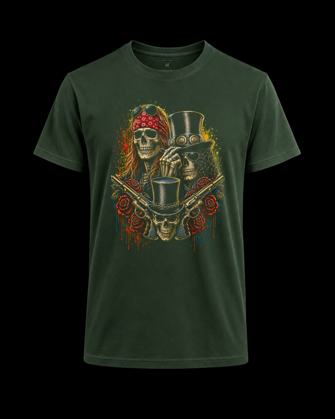 Camiseta Guns N Roses skulls