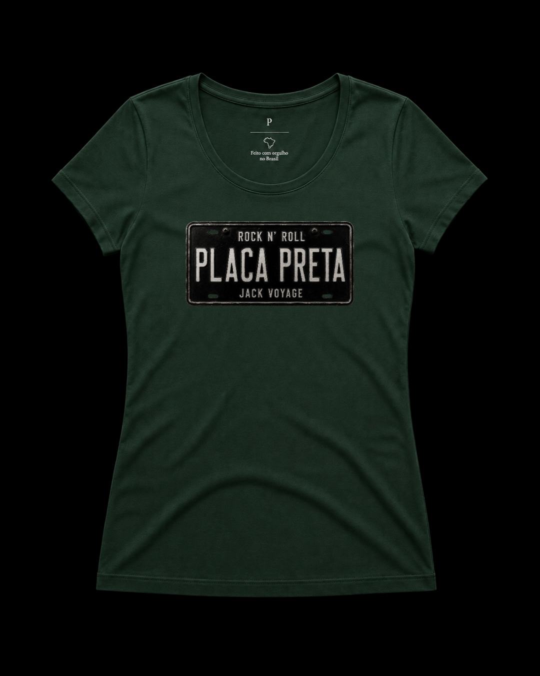 Baby look placa preta