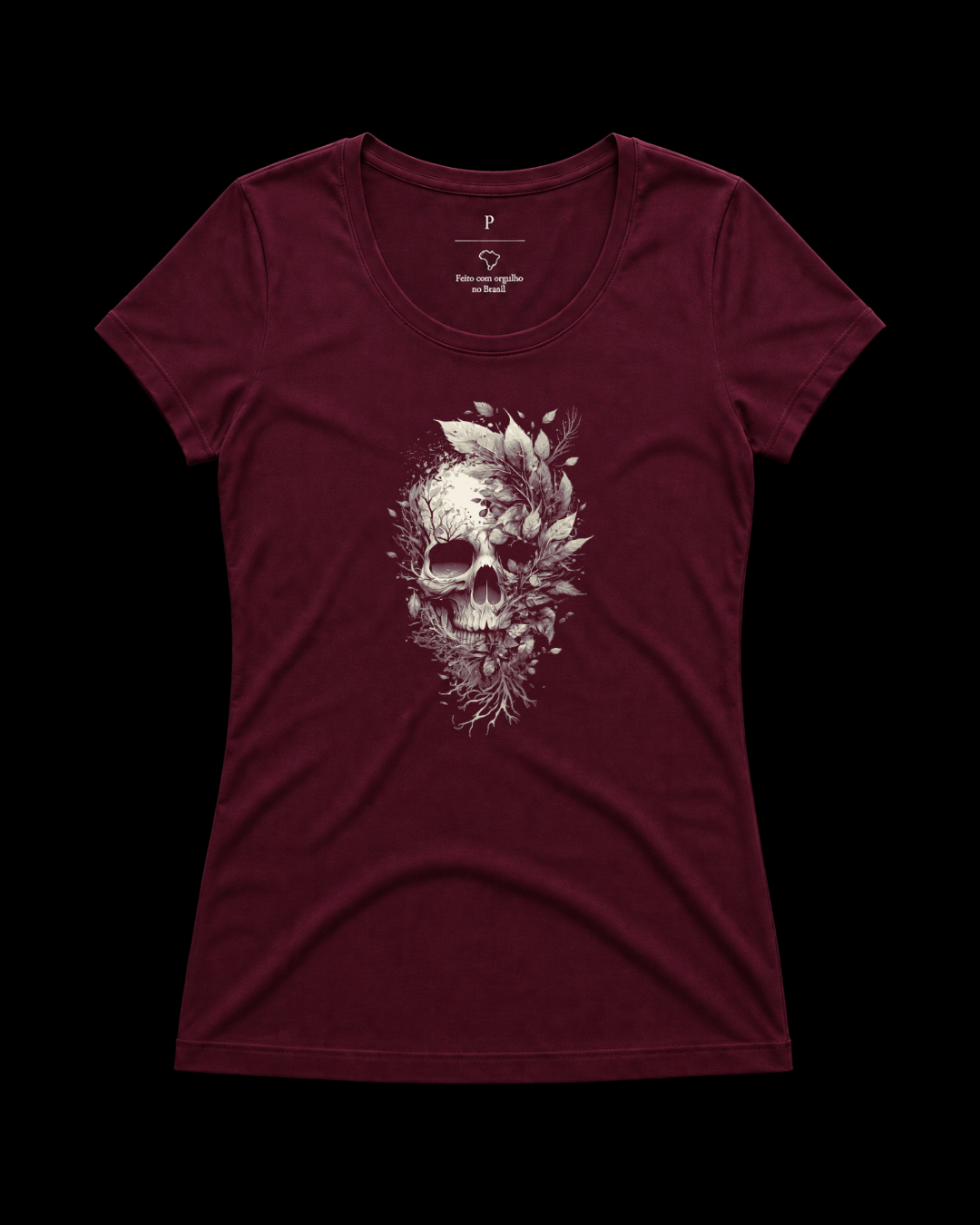 Baby look skull flowers