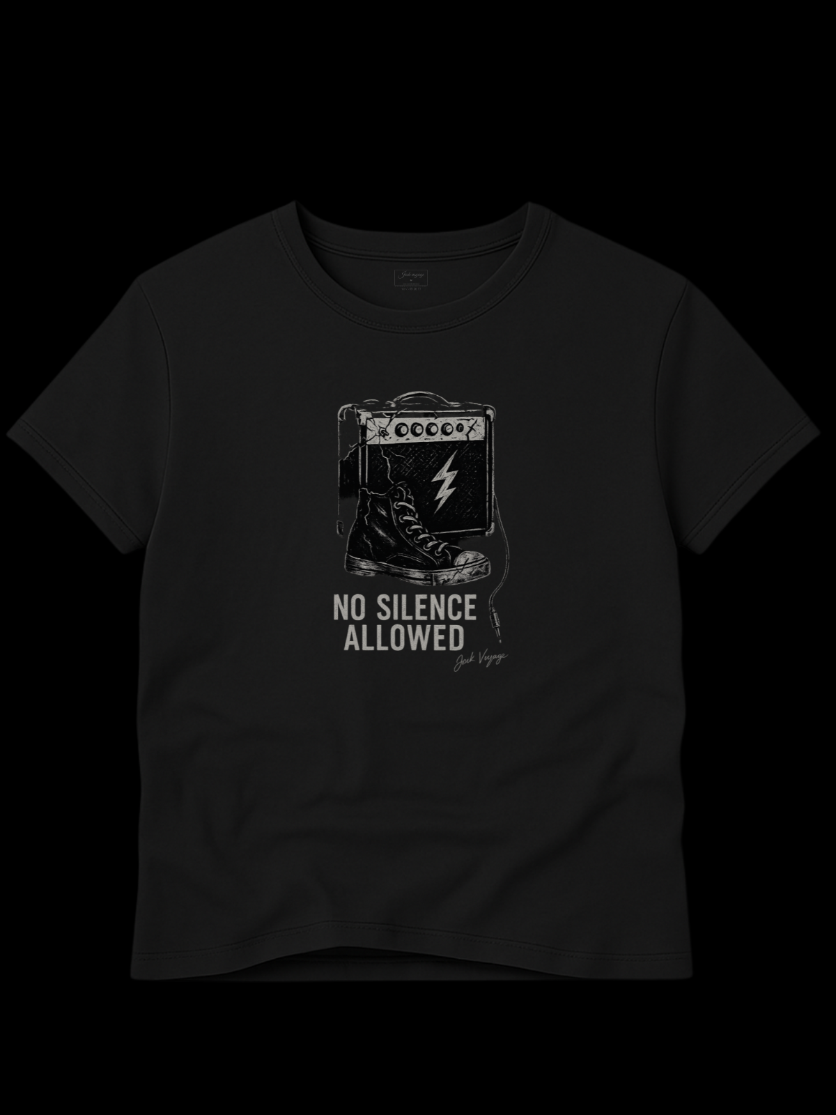 Camiseta "não é permitido silêncio" jackvoyage®