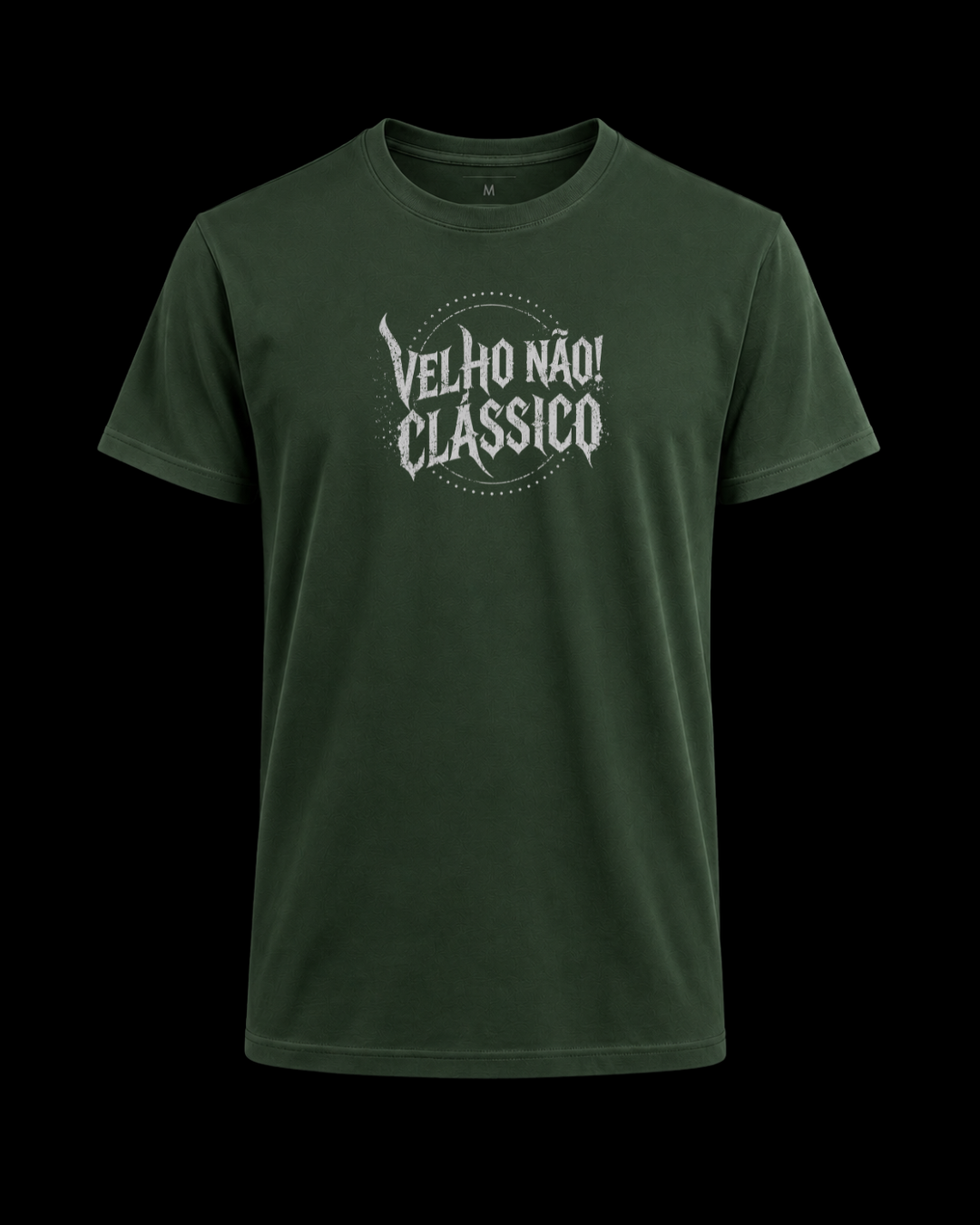 Camiseta Velho não! Clássico silver