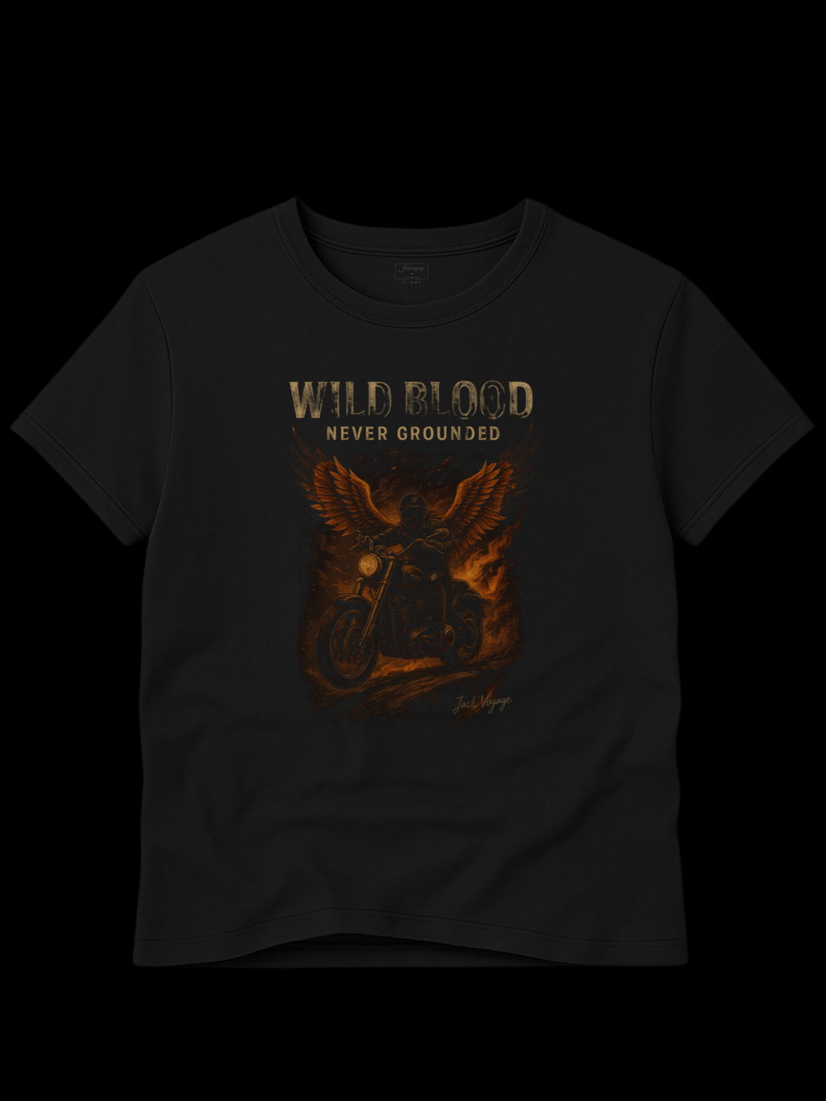 Camiseta "wild blood never grounded" jackmotor©