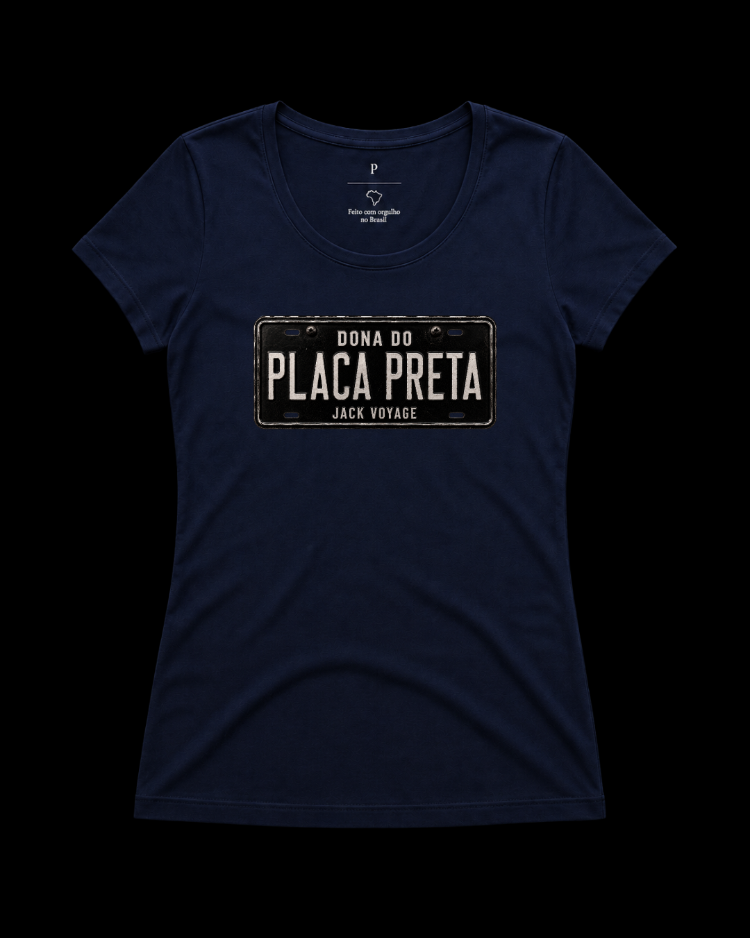 Baby look Dona do placa preta