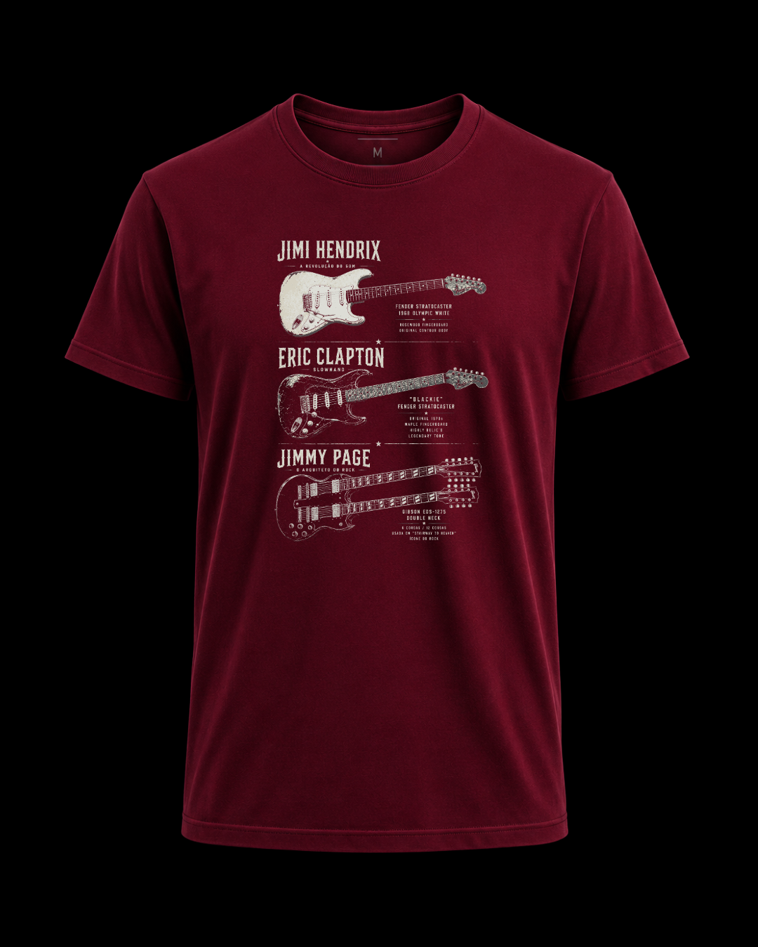 Camiseta legends of guitar
