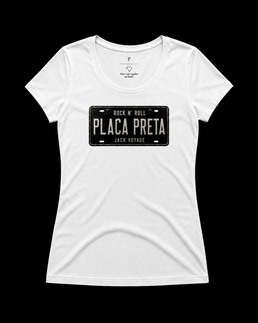 Baby look placa preta