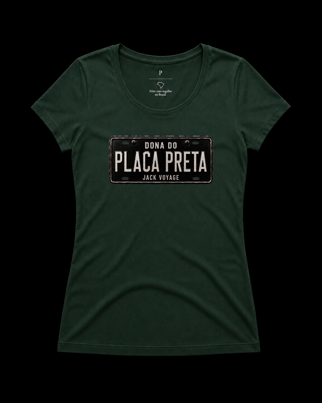 Baby look Dona do placa preta