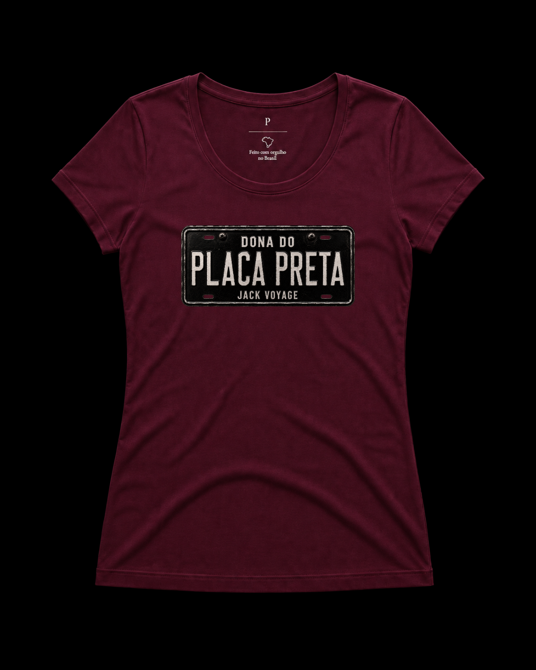 Baby look Dona do placa preta
