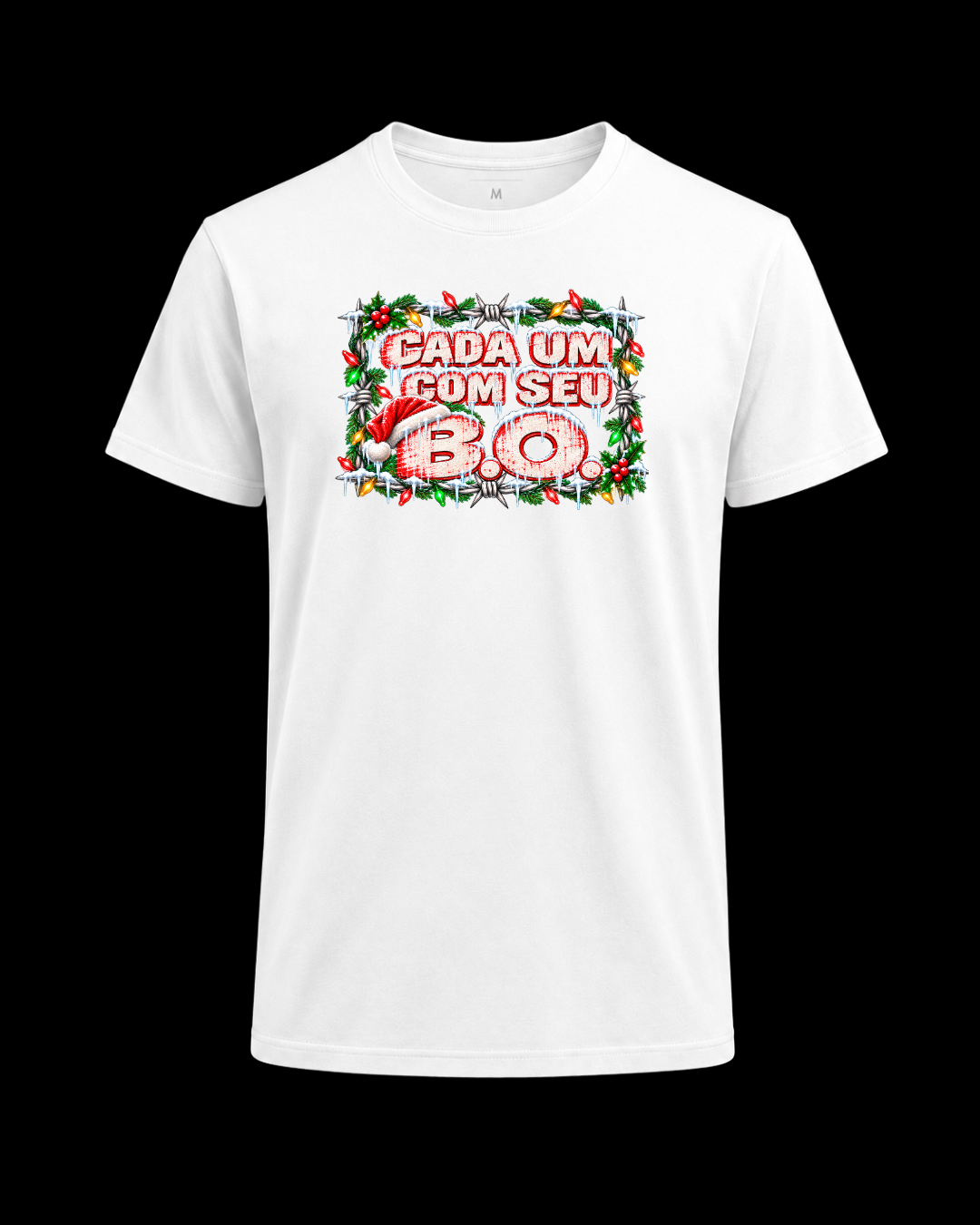 Camiseta Cada um com seu B.O. Natal