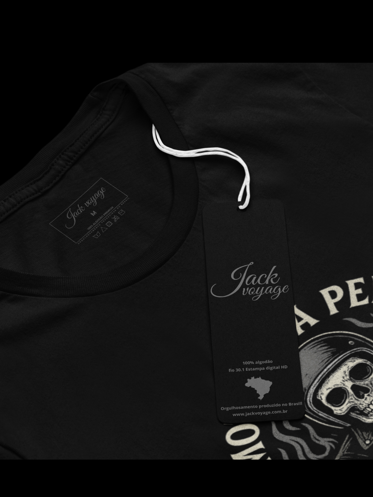 Camiseta "motor na pela alma na estrada" jackmotor©