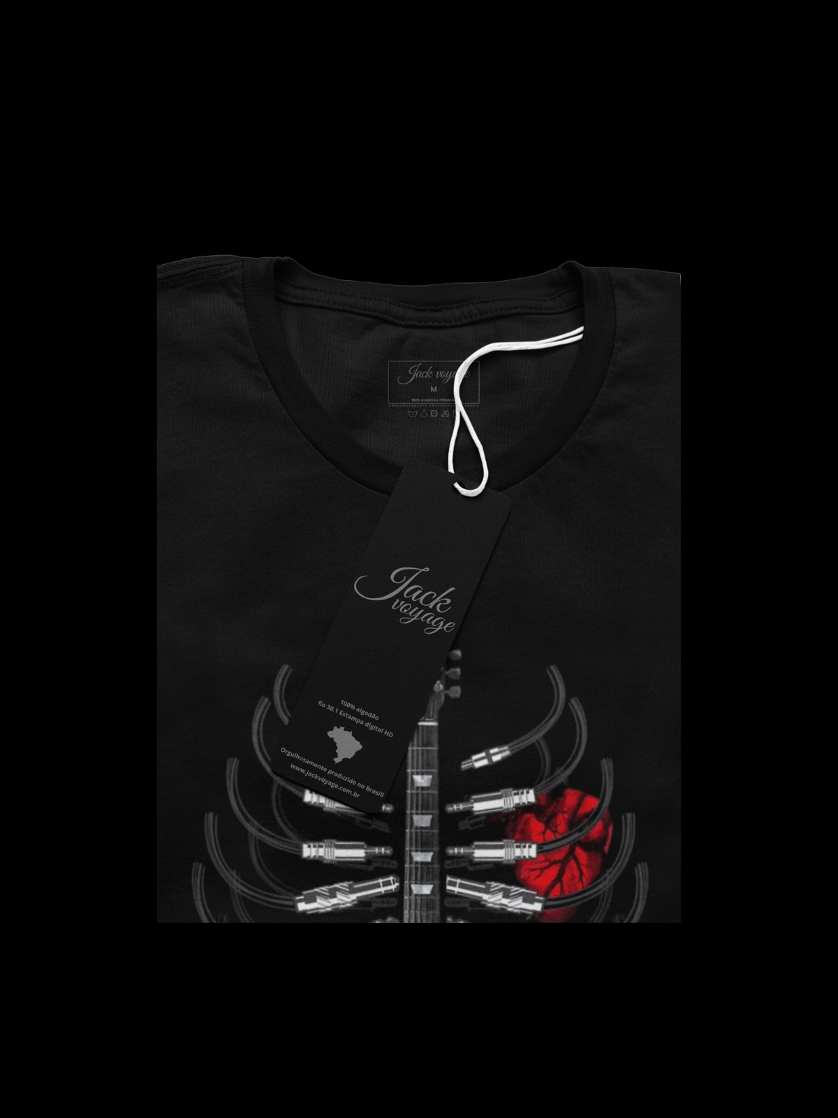 Camiseta "skull heart dark" jackmusic©