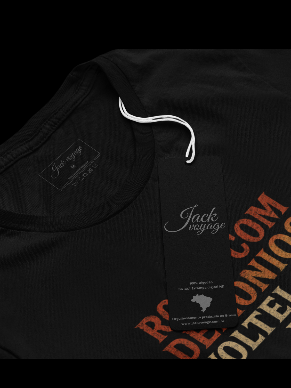 Camiseta "rodei com demônios, voltei com Deus" jackmotor©