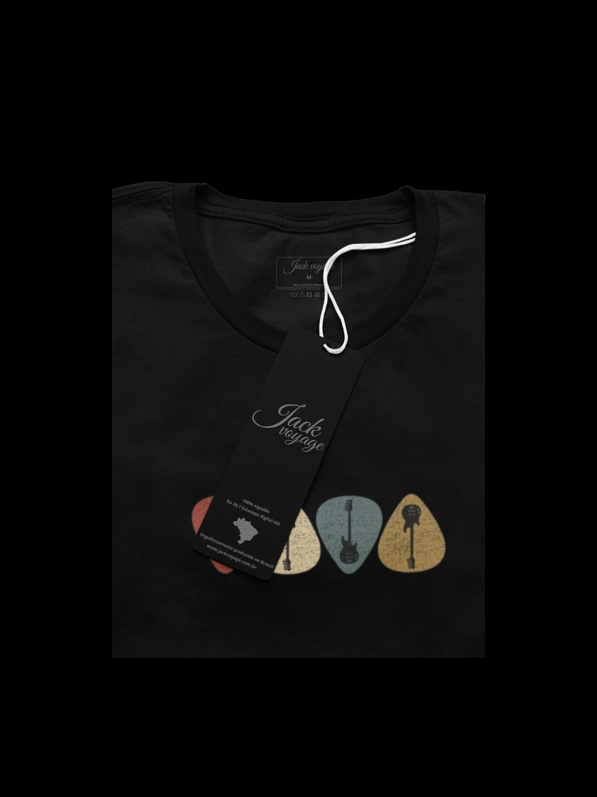 Camiseta "palhetas jack" jackmusic©
