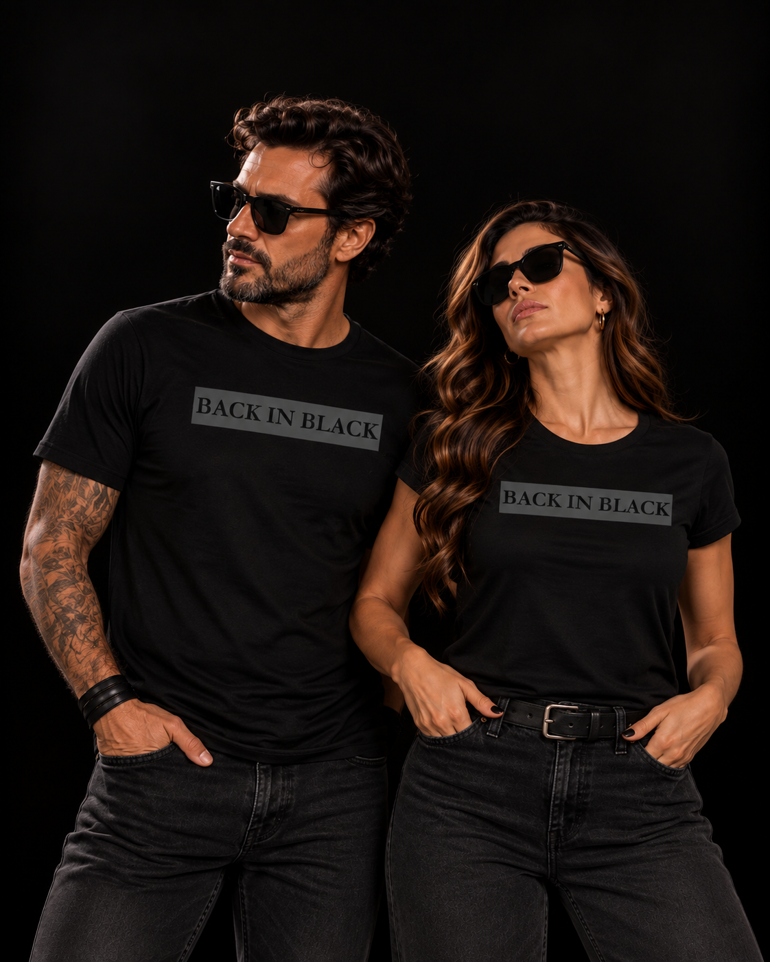 Kit Back in black casal