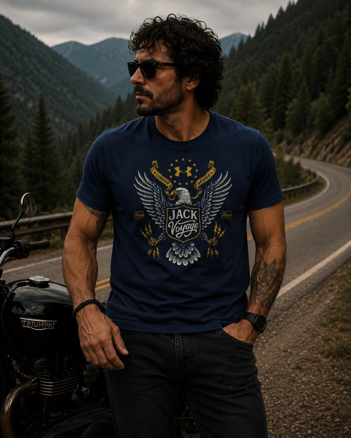 Camiseta algodão peruano Eagle Jack Voyage under