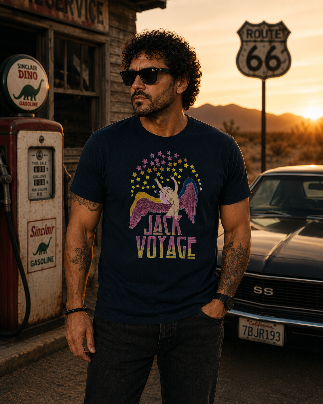 Camiseta algodão peruano jack zeppelin