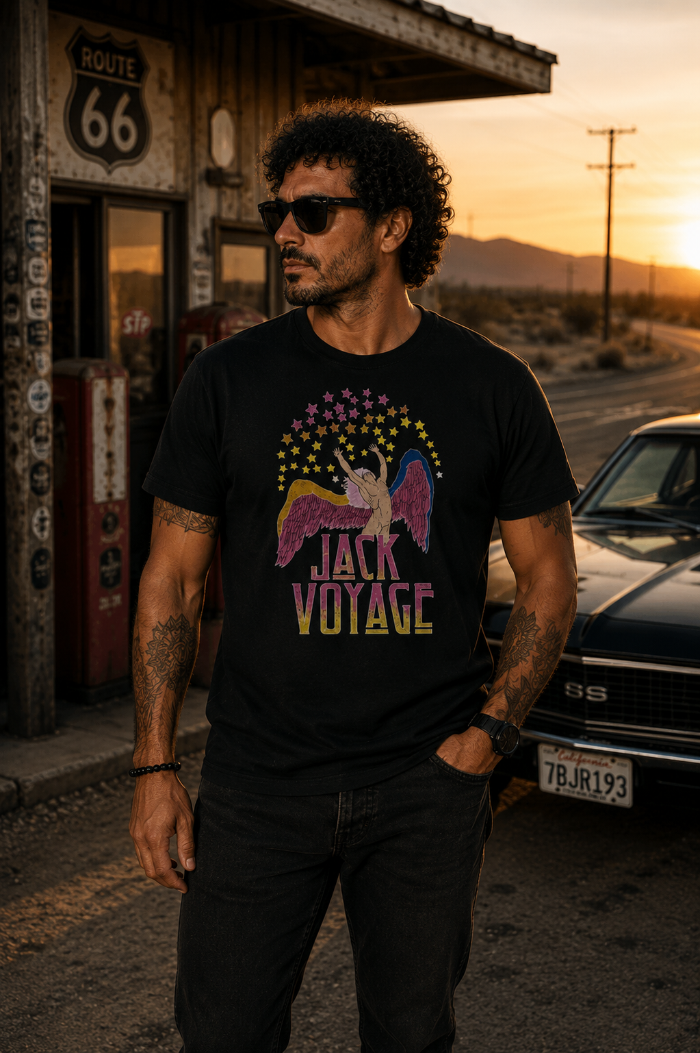 Camiseta algodão peruano jack zeppelin