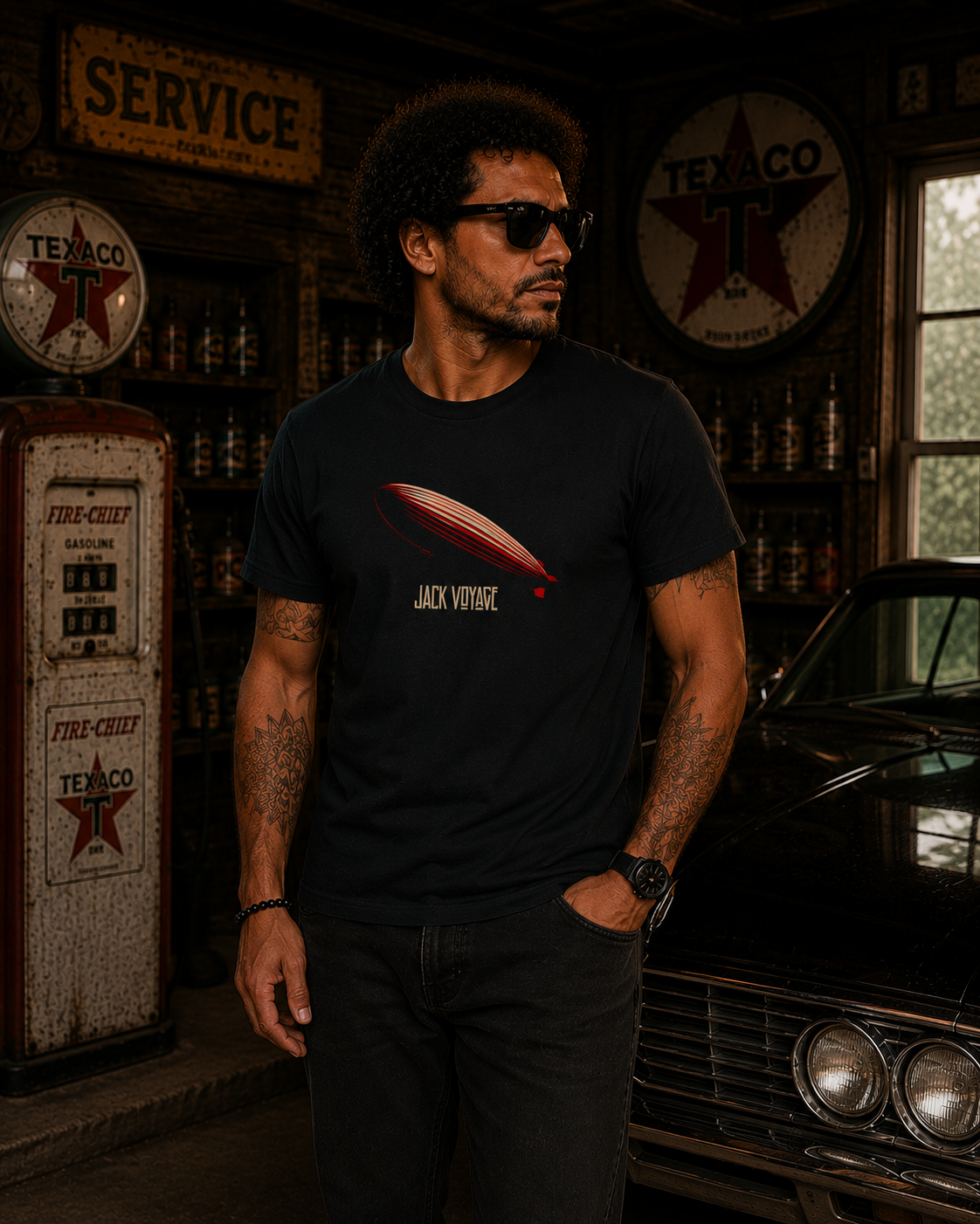 Camiseta algodão peruano jack voyage led zep