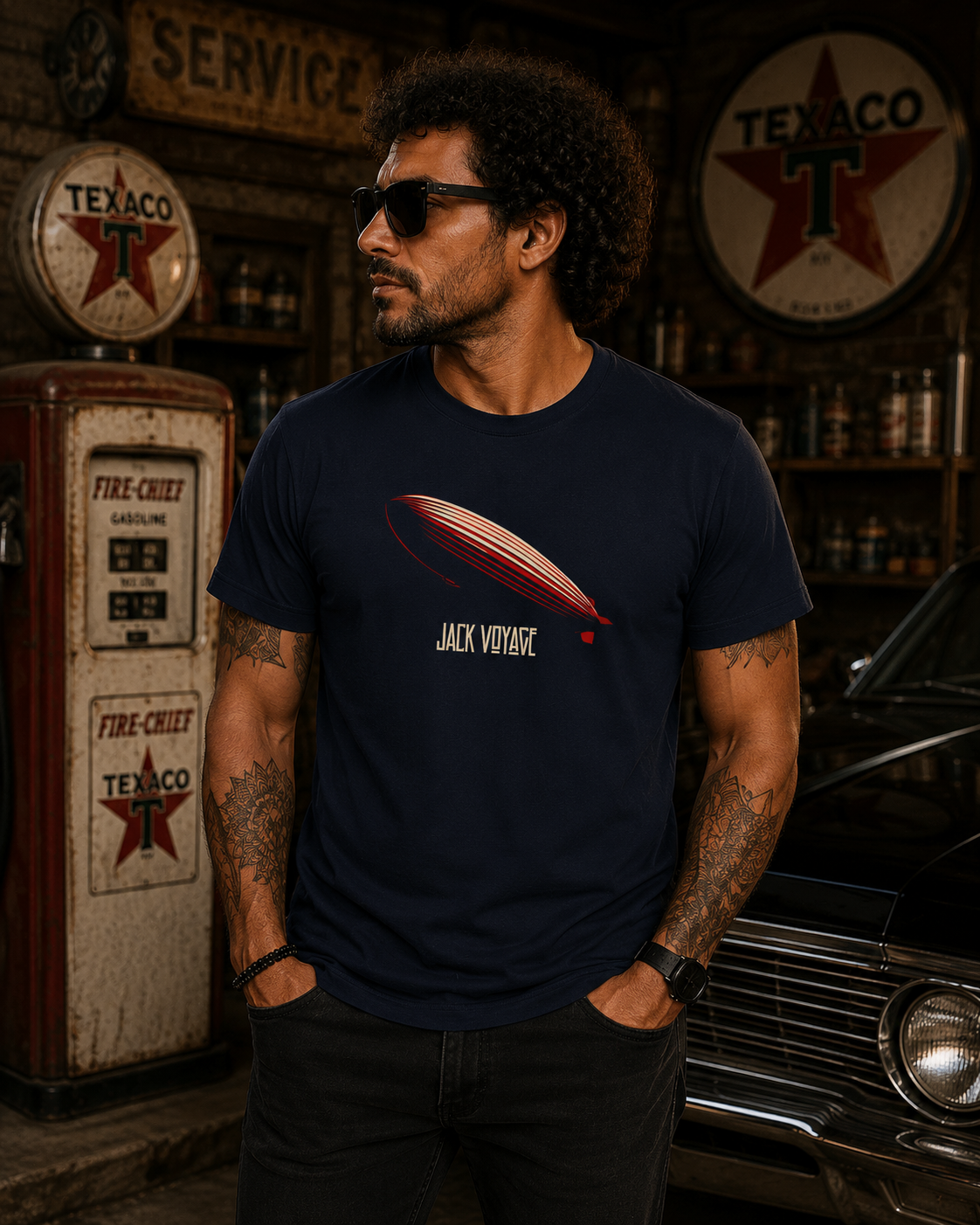 Camiseta algodão peruano jack voyage led zep