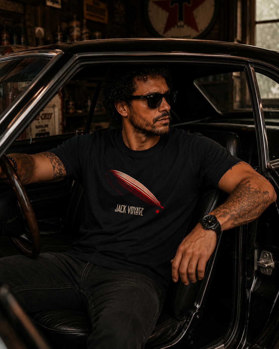 Camiseta algodão peruano jack voyage led zep