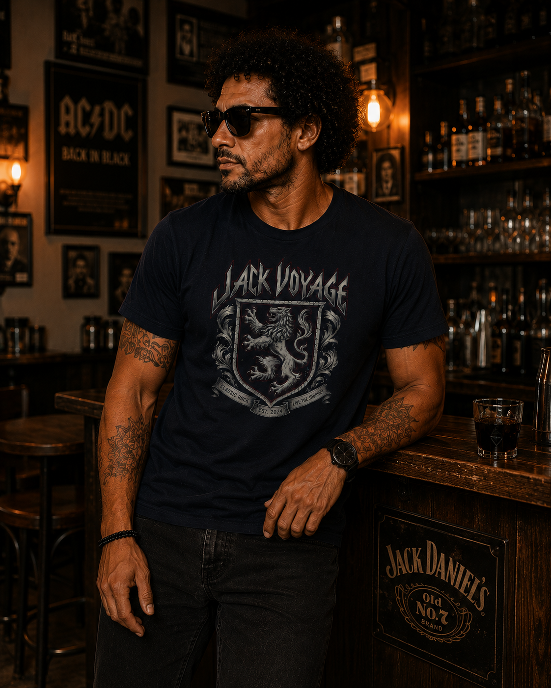 Camiseta algodão peruano jack leppard
