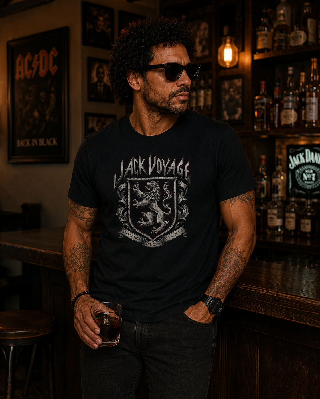 Camiseta algodão peruano jack leppard