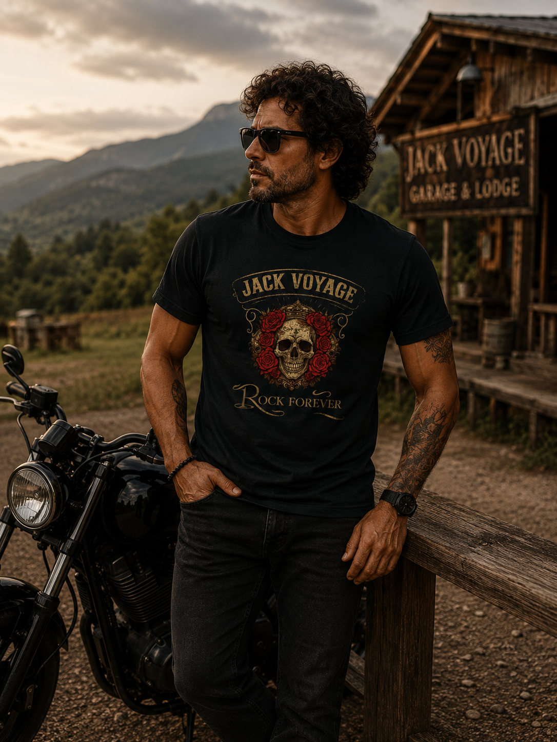 Camiseta algodão peruano Rock Forever