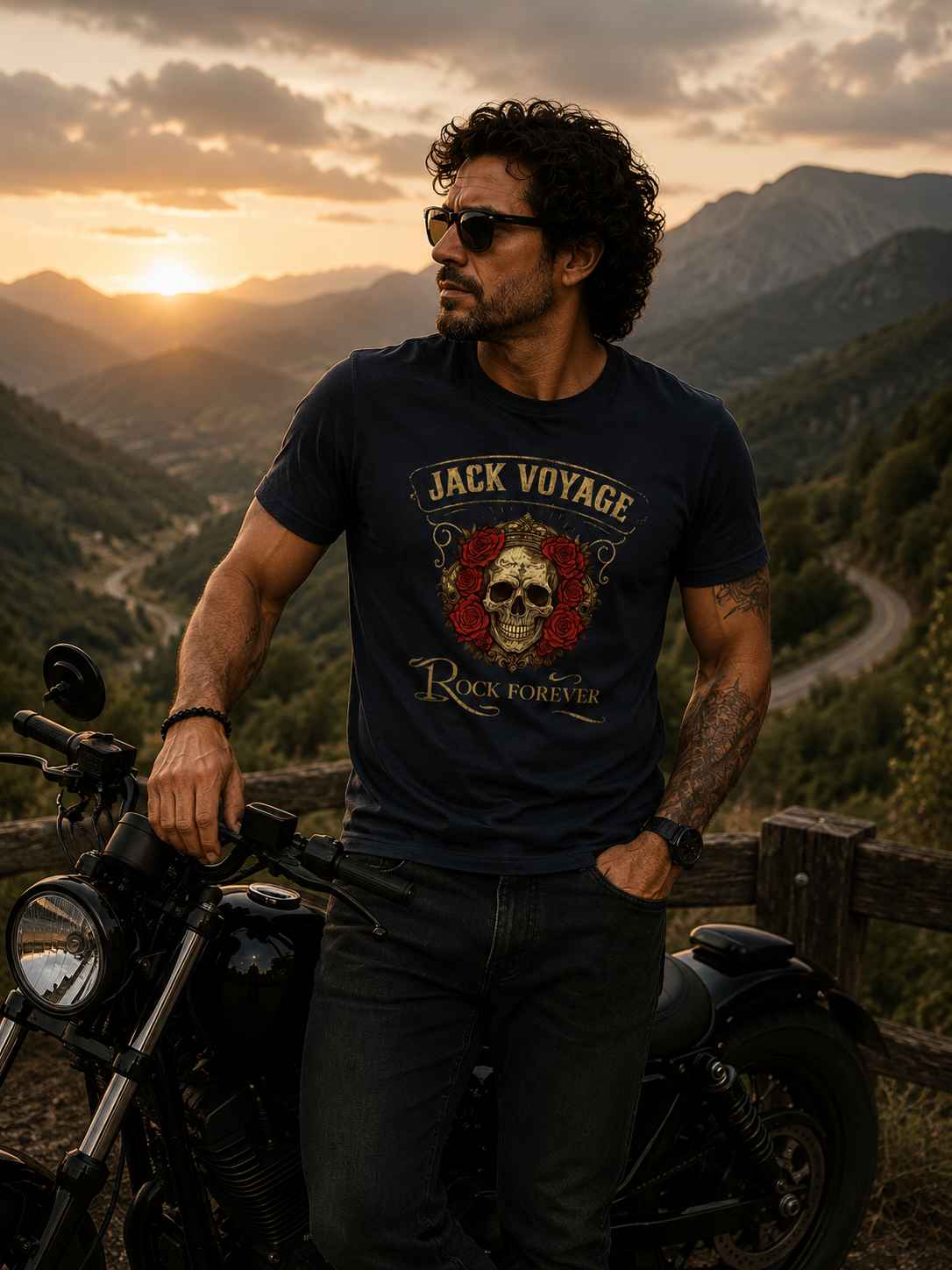 Camiseta algodão peruano Rock Forever