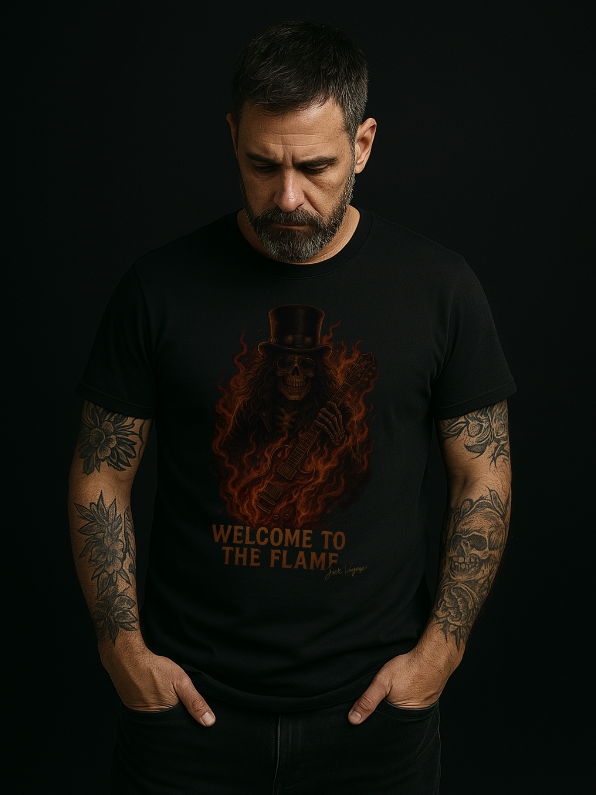 Camiseta "bem vindo as chamas"  jackreference©