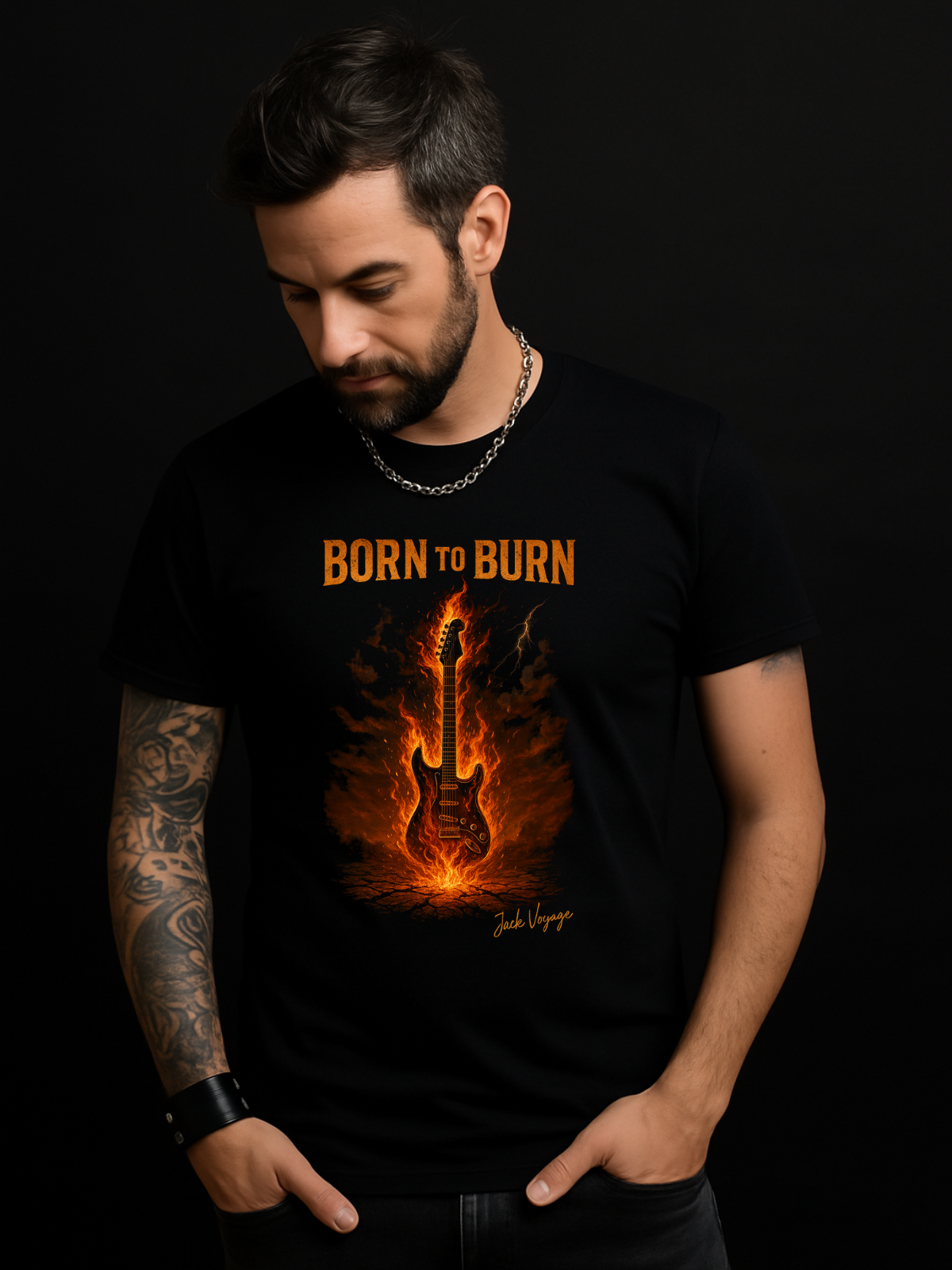 Camiseta "born to burn" jackmusic©