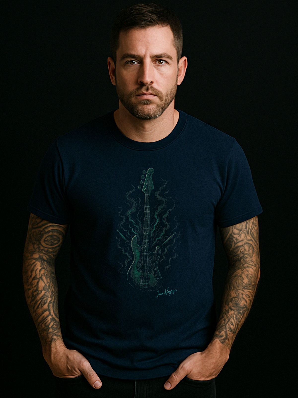 Camiseta "bass blues" jackmusic©