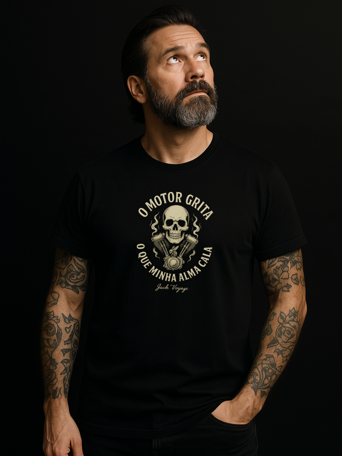 Camiseta "o motor grita o que minha alma cala 2" jackmotor©