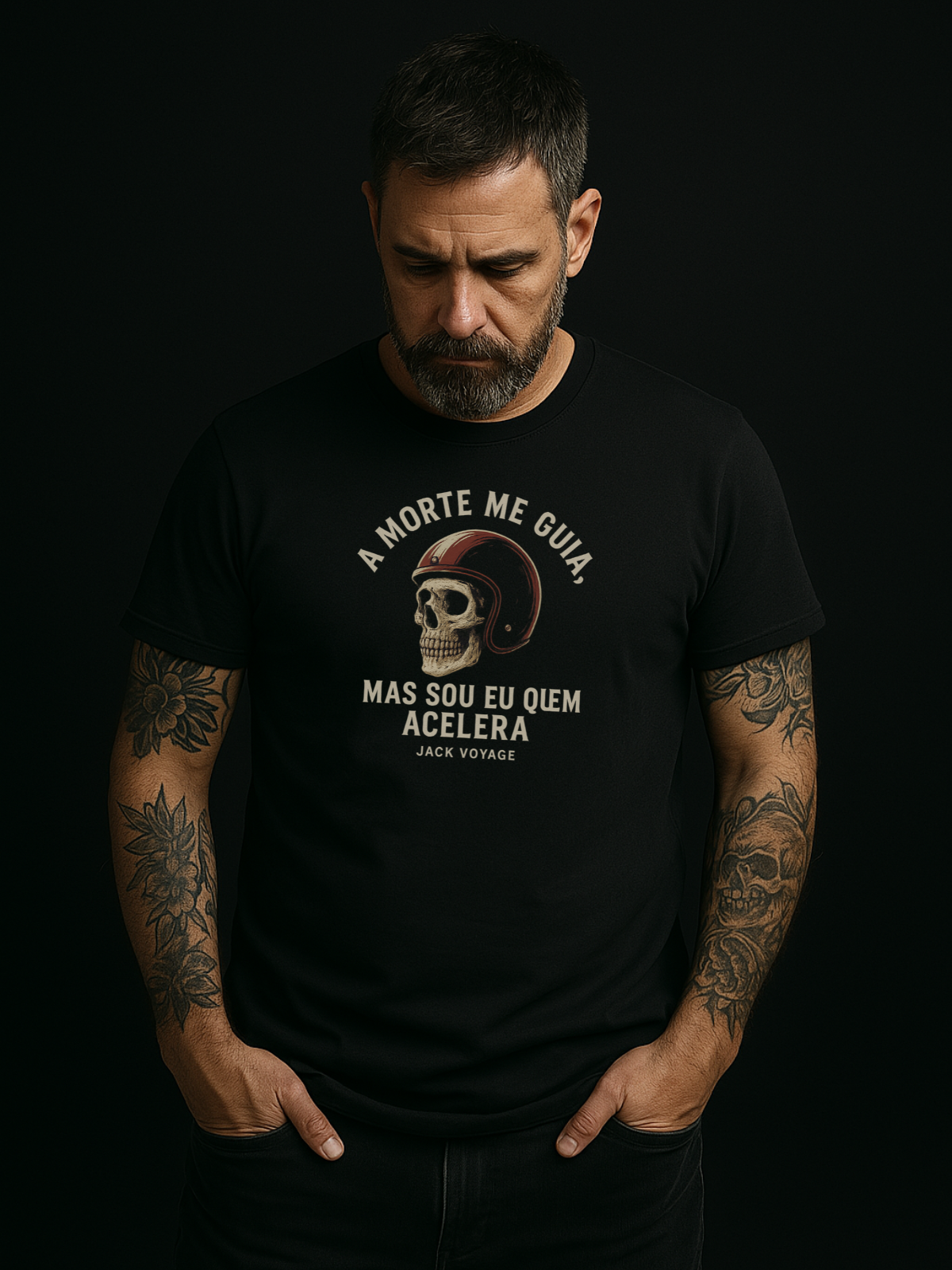 Camiseta "a morte me guia mas sou eu que acelera" jackmotor©