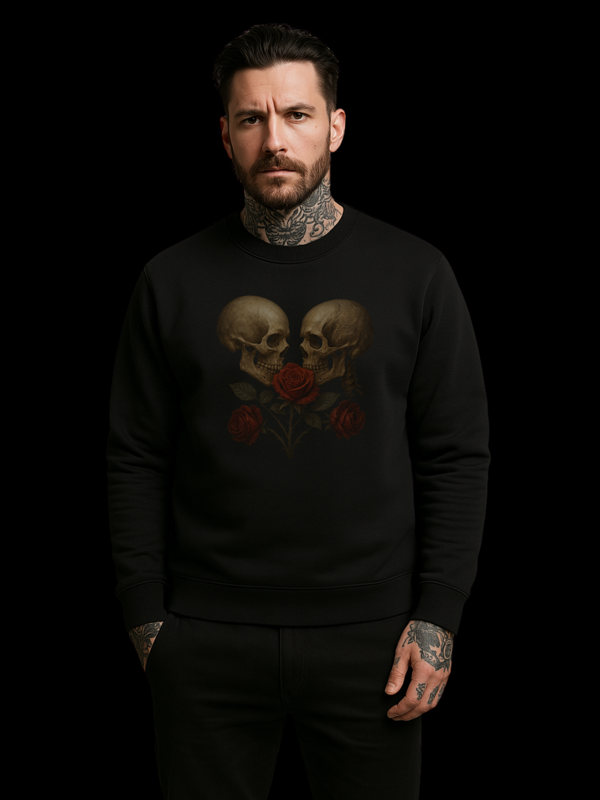Moletom "duo skull flower" jackvoyage®