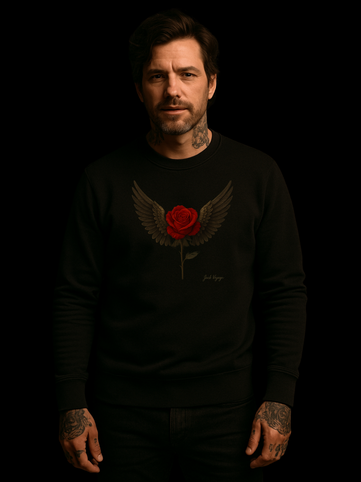 Moletom "rosa alada new" jackvoyage®