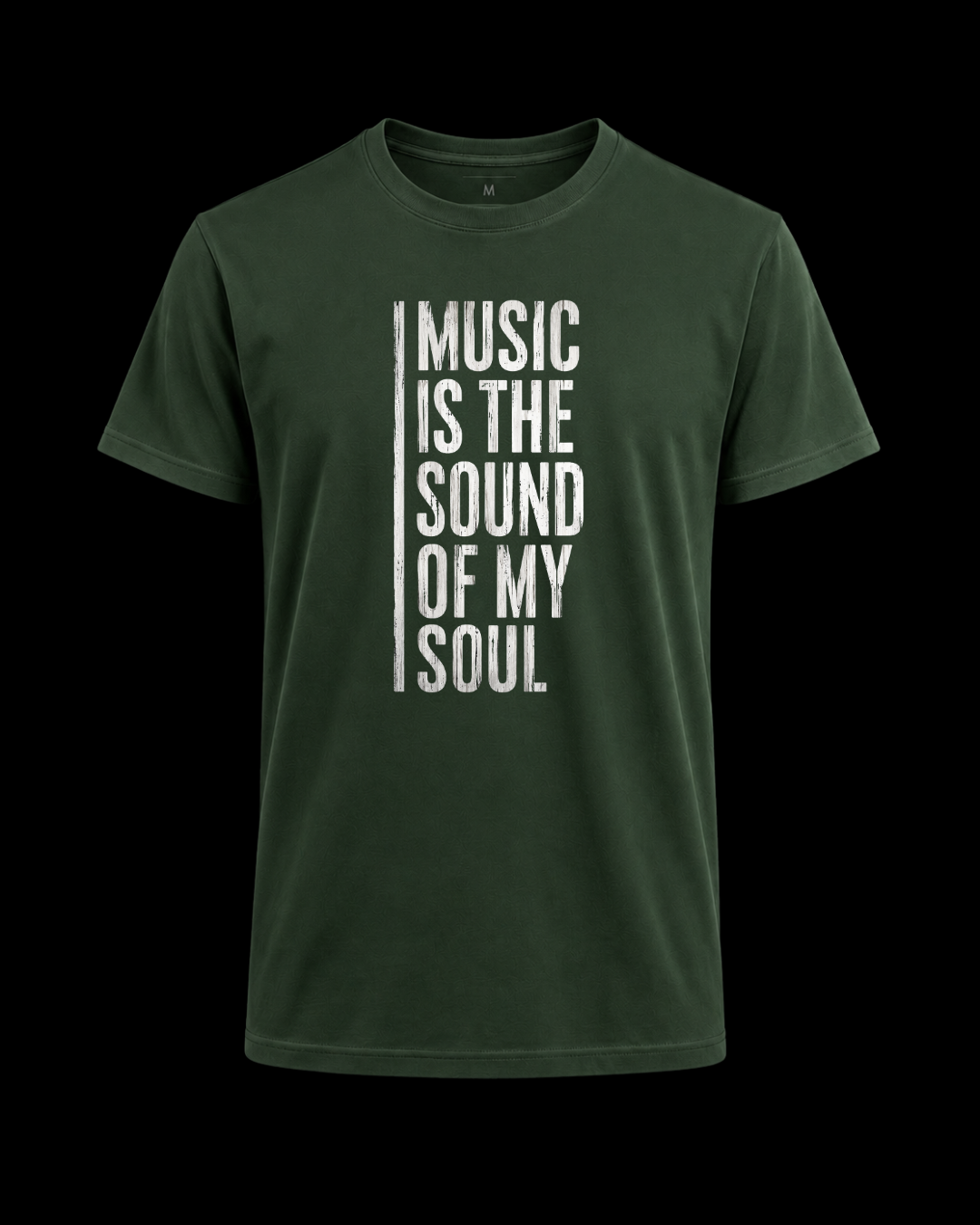 Camiseta A música é o som da minha alma.