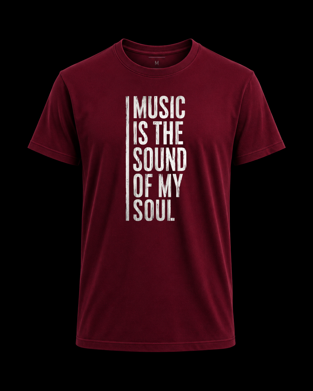Camiseta A música é o som da minha alma.