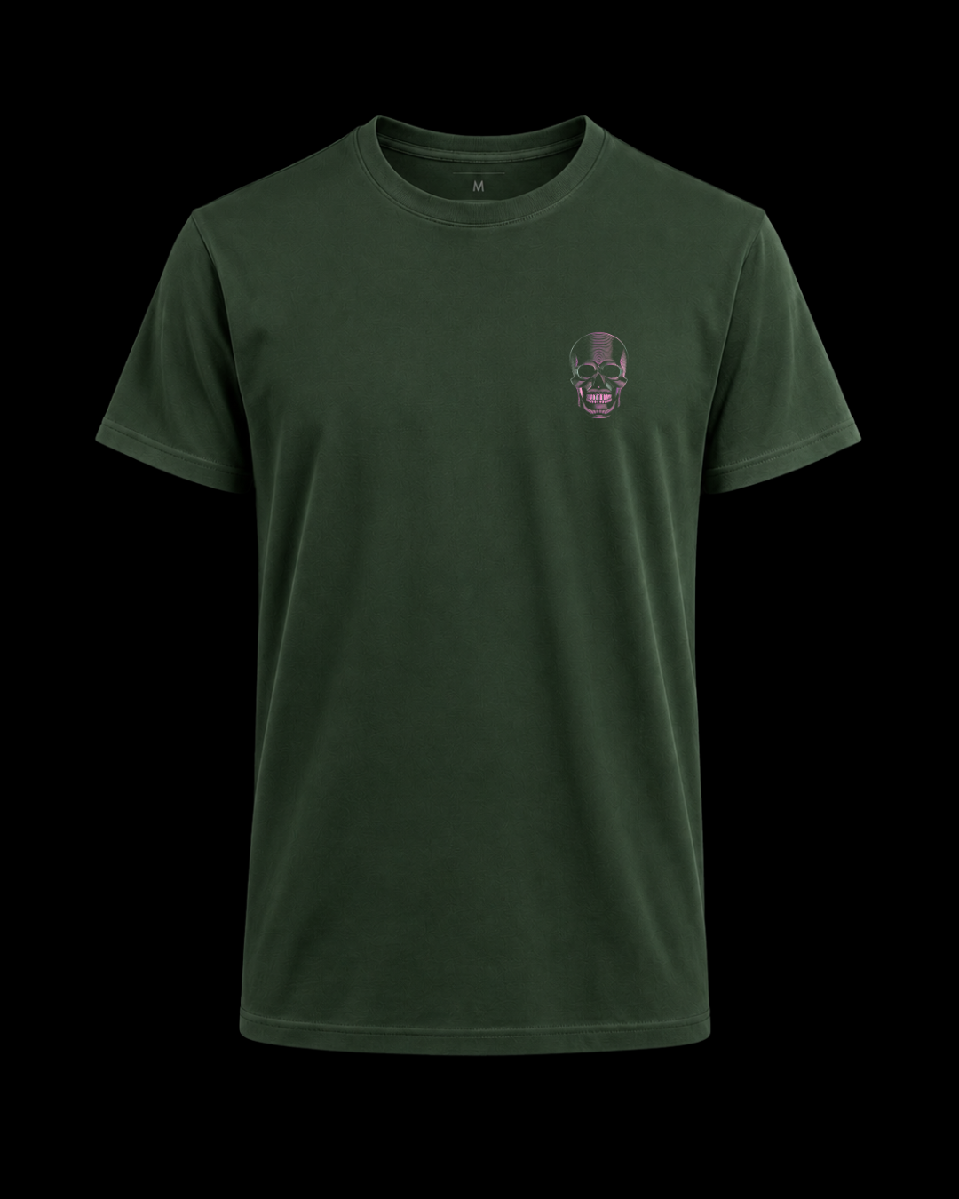 Camiseta minimal skull purpple