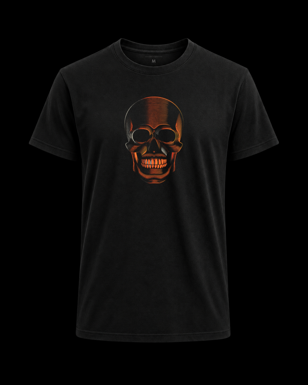 Camiseta Skull orange