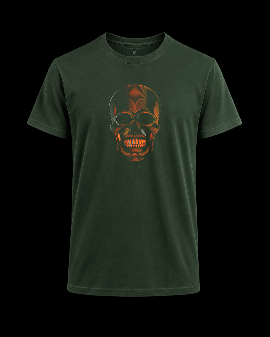 Camiseta Skull orange