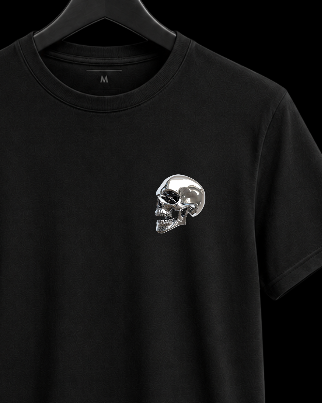 Camiseta skull silver minimal