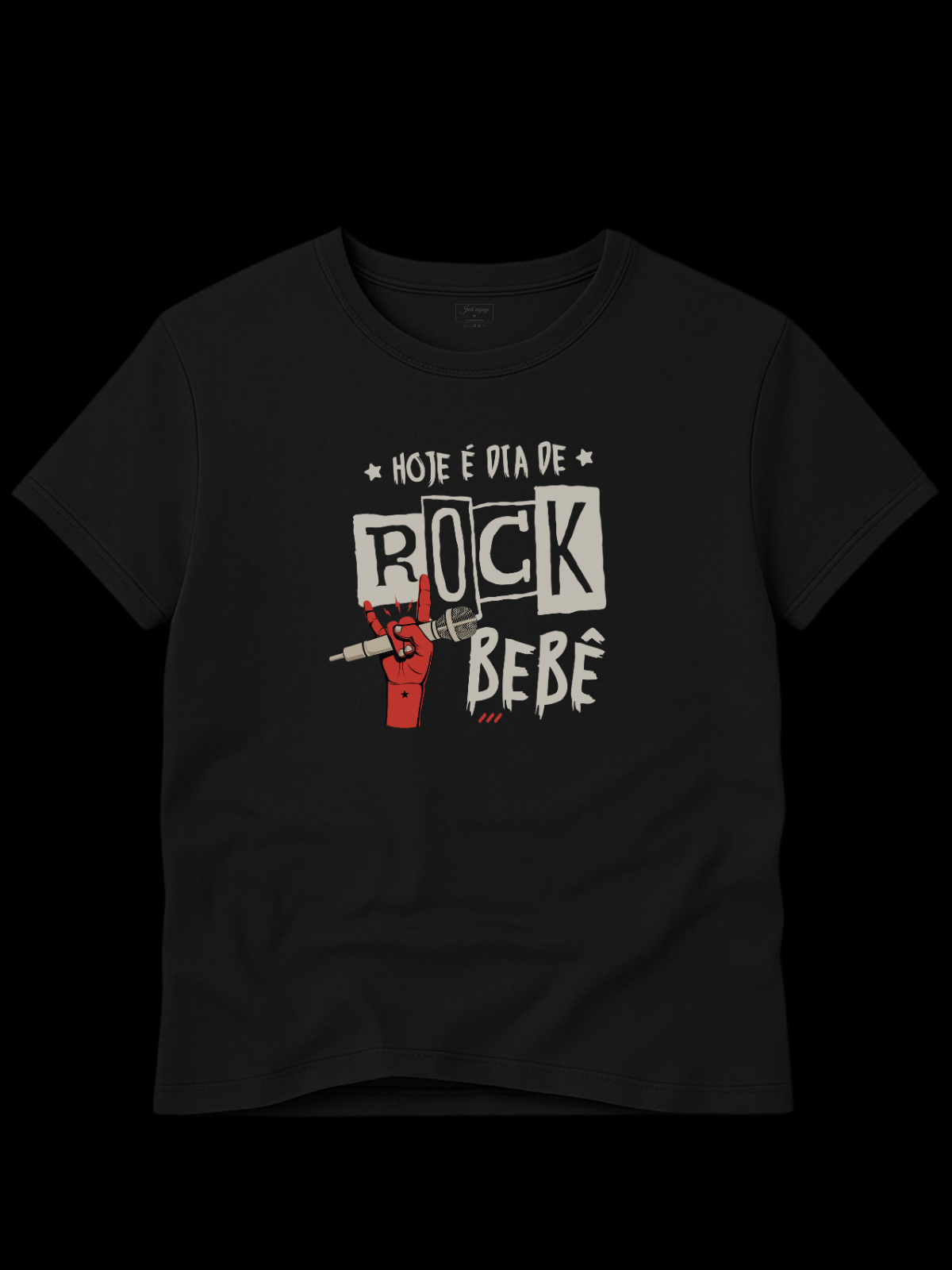 Camiseta "hoje é dia de rock bebê" jackvoyage®