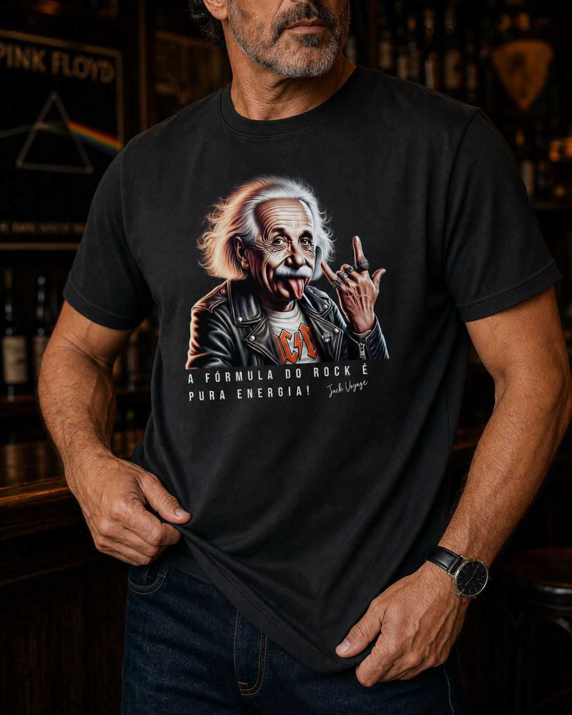 Camiseta A fórmula do rock é pura energia