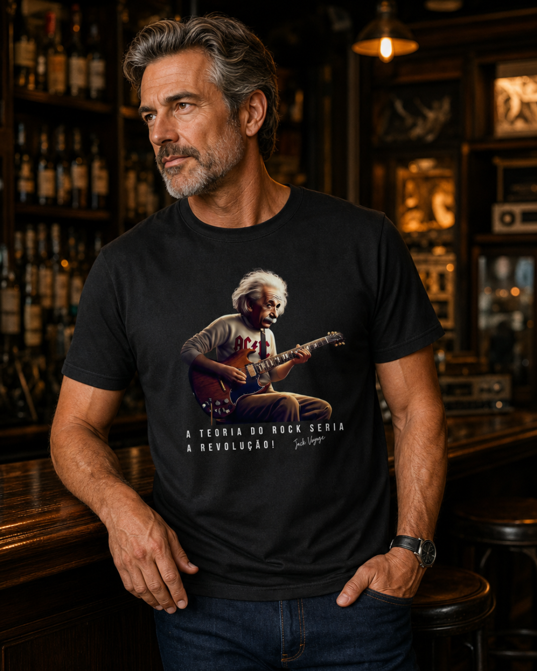 Camiseta a teoria do rock seria a revolução!