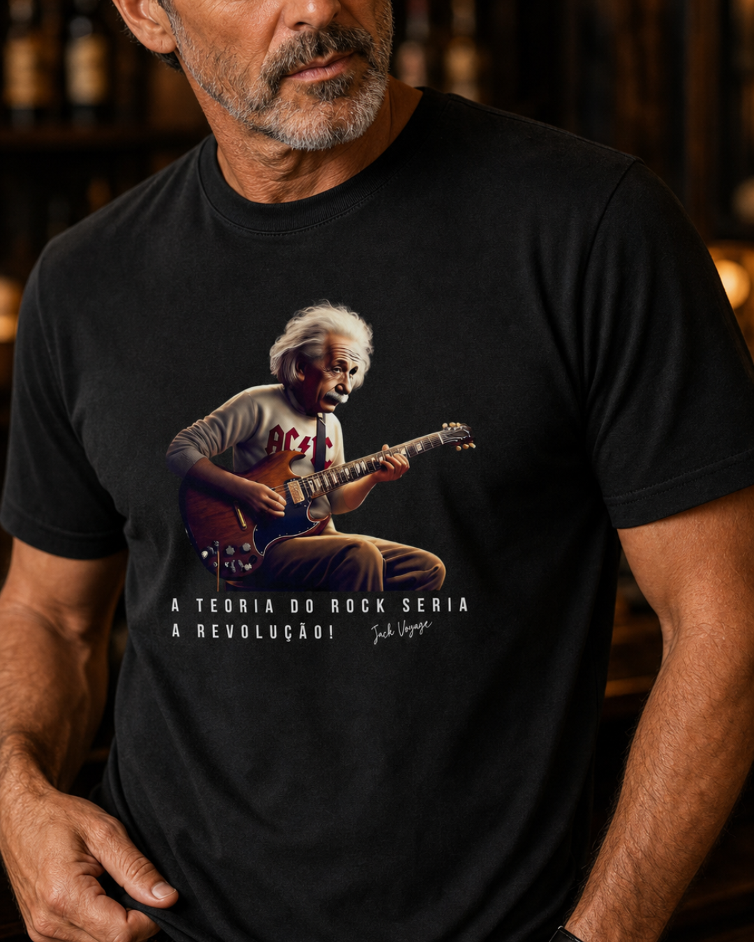 Camiseta a teoria do rock seria a revolução!