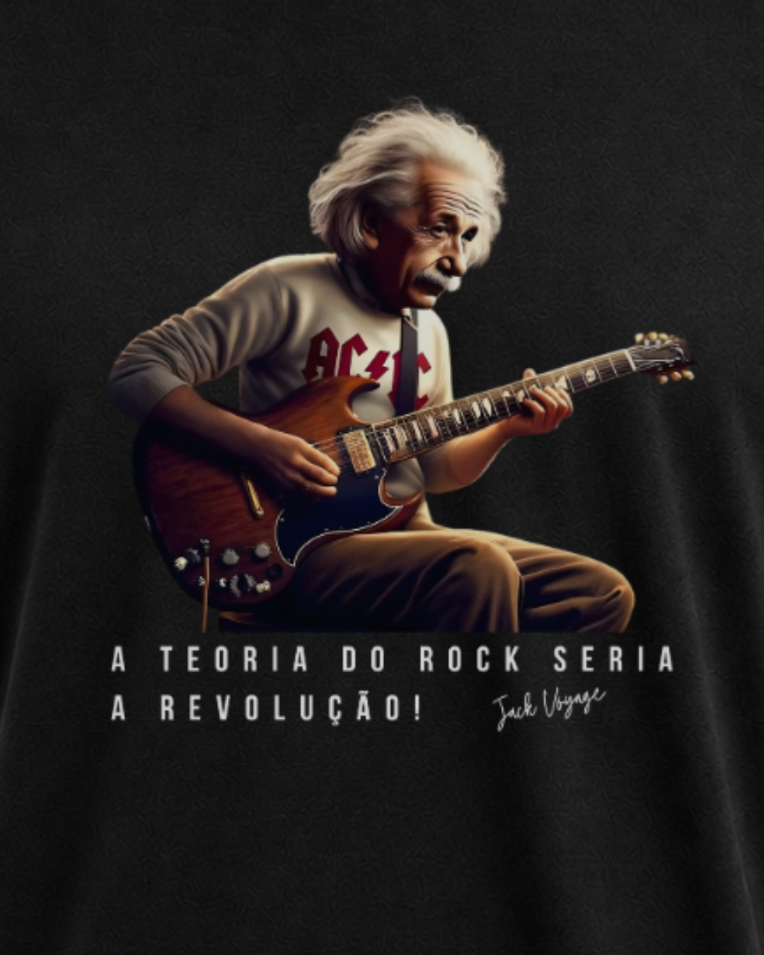 Camiseta a teoria do rock seria a revolução!