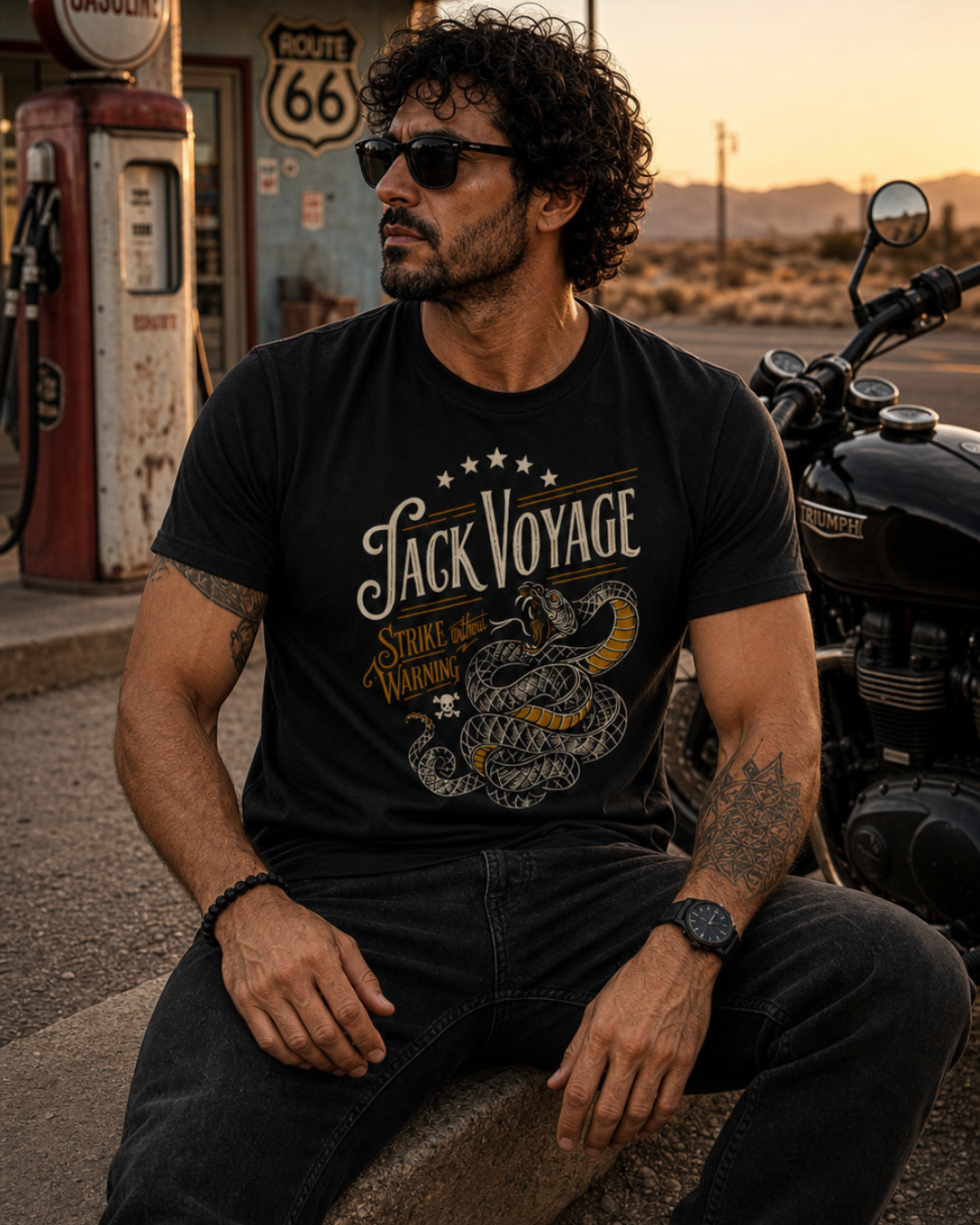 Camiseta algodão peruano Strike Warning