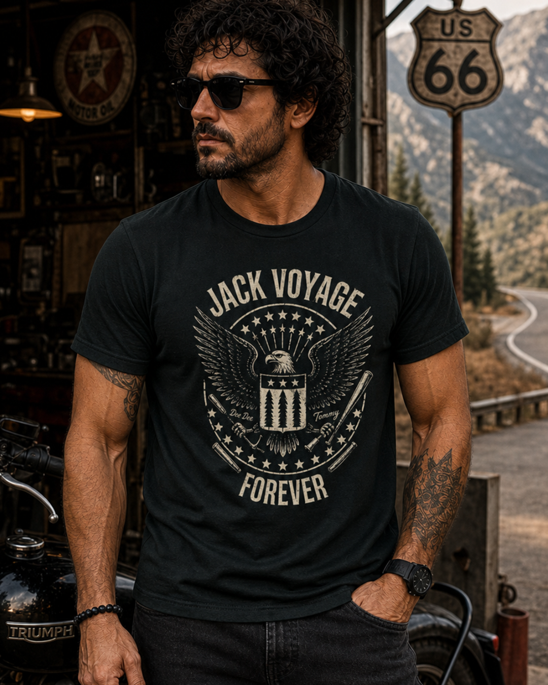 Camiseta algodão peruano Jack voyage forever
